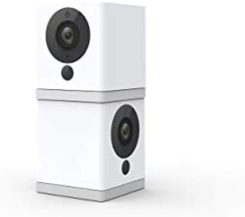 Wyze Cam 1080p HD Indoor WiFi Smart Home Camera with Night Vision, 2-Way Audio, Works with Alexa & the Google Assistant (Pack of 2), White – WYZEC2X2