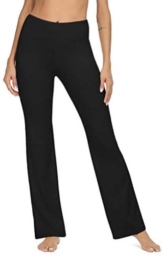 VIISHOW Women’s Boot-Cut Yoga Pants Tummy Control Workout Non See-Through Bootleg Yoga Pants