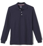 French Toast Boys’ Long-Sleeve Pique Polo Shirt