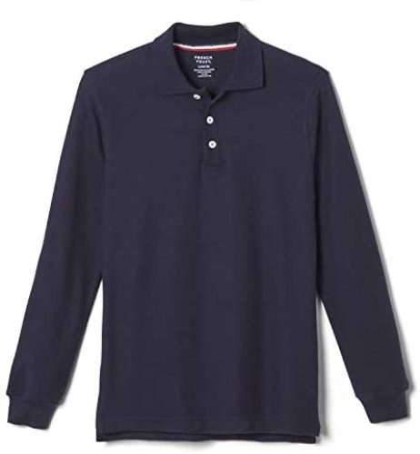 French Toast Boys’ Long-Sleeve Pique Polo Shirt