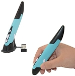 2.4GHz USB Wireless Optical Pen Mouse Smart Mouse for PC Laptop Computer (Blue)