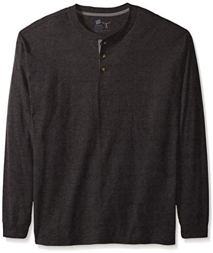 Hanes Men’s Long Sleeve Beefy Henley Shirt