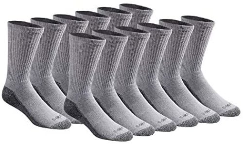 Dickies Men’s Dri-tech Moisture Control Crew Socks Multipack
