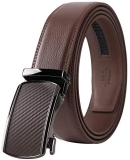 Lavemi Men’s Real Leather Ratchet Dress Belt with Automatic Buckle,Elegant Gift Box