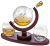 Whiskey Decanter Globe Set with 2 Etched Globe Whisky Glasses – for Liquor, Scotch, Bourbon, Vodka – 850ml