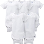 Gerber Baby 5-Pack Solid Onesies Bodysuits