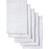 Gerber 5 Count Organic Birdseye Prefold Cloth Diaper, White