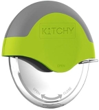 Kitchy Pizza Cutter Wheel – Super Sharp and Easy To Clean Slicer, Kitchen Gadget with Protective Blade Guard (Green)