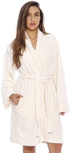 Just Love Printed Plush Robe for Women