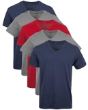 Gildan Men’s V-Neck T-Shirts, Multipack