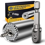 Universal Socket Tools Gifts for Men Dad – Socket Grip Tool Sets with Power Drill Adapter, Unique Gadgets Super Socket Set, Handy DIY Tools, Valentine’s Day Gifts for Men/Husband/Boyfriends/Women