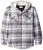 Wrangler Authentics Men’s Long Sleeve Quilted Lined Flannel Shirt Jacket With Hood