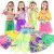 Teuevayl Little Girl Dress up Trunk Set, 20PCS Girls Pretend Play Princess Role Play Costumes Set, Singer, Princess, Fairy Costume for Girl Ages 3-6